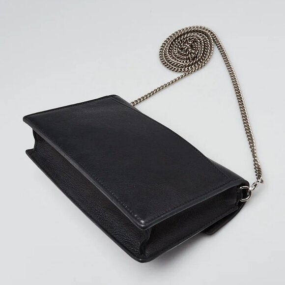 Louis Vuitton Black Leather MyLockMe Chain Pochette Bag - Picture 2 of 11